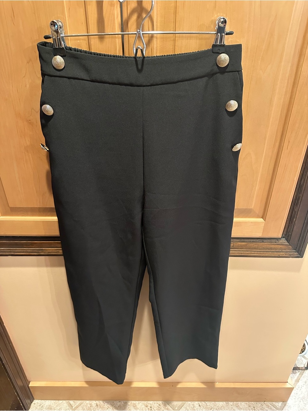 Endless Rose Black Elastic-Waist Skirt